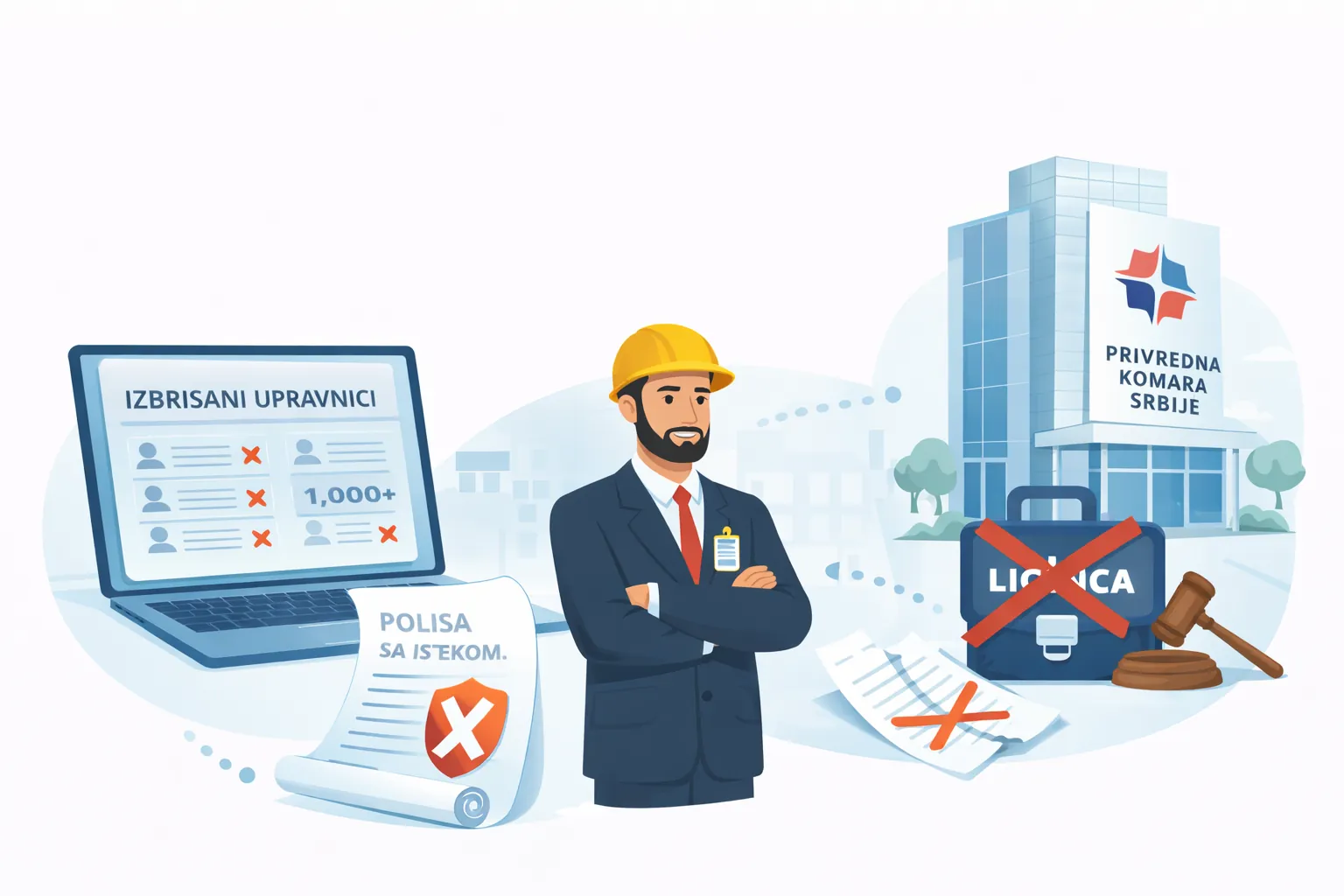 Ilustracija registra i brisanja upravnika iz evidencije PKS